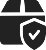 Secure logistics icon